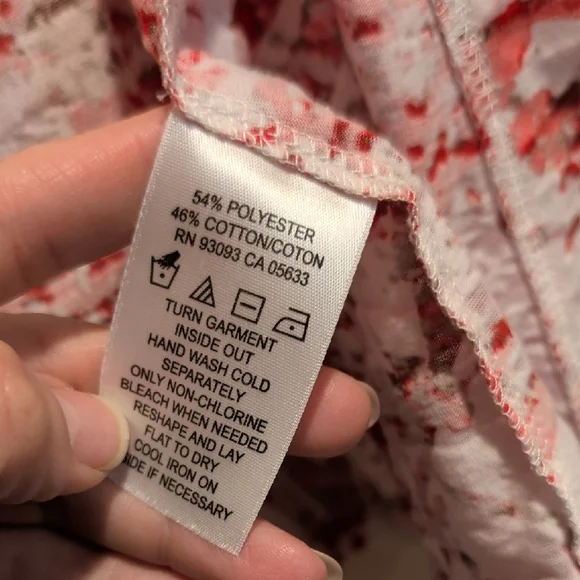 Stylish Red and White Women's Cardigan - Picture 5 of 6